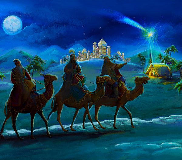 where were wisemen on christmas